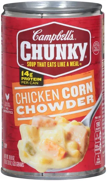 Campbell's Chunky Chicken Corn Chowder (18.8 oz)