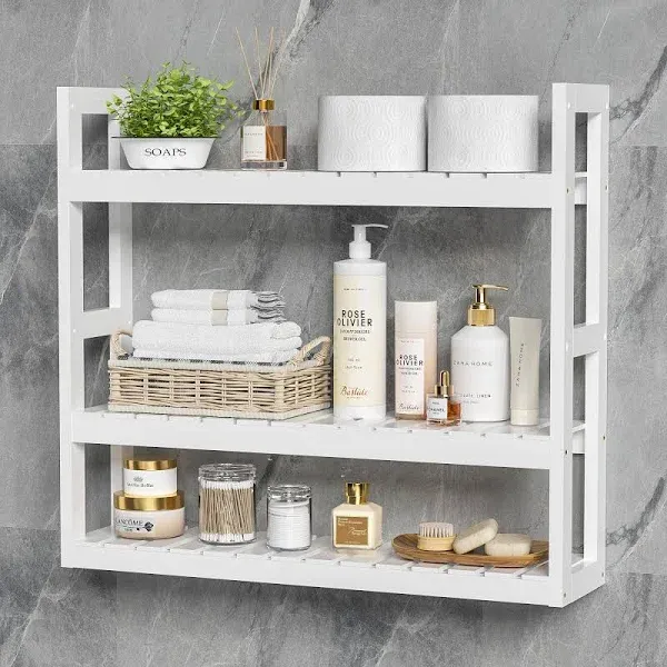 Domax 3-Tier Wall Mount Storage Rack Bathroom Shelf