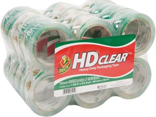 Duck Brand HD Clear Heavy Duty Packaging Tape