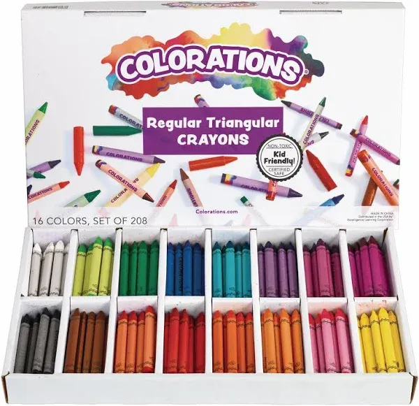 Colorations Regular Size Triangular Crayons