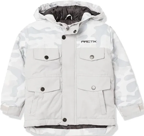  Kids&#039; Slalom Insulated Winter Jacket X-Large A6 Camo Cloud