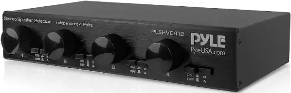 Pyle 4-Channel Stereo Speaker Selector