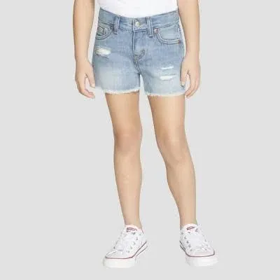 Levi's Girls Girlfriend Fit Denim Shorty Shorts