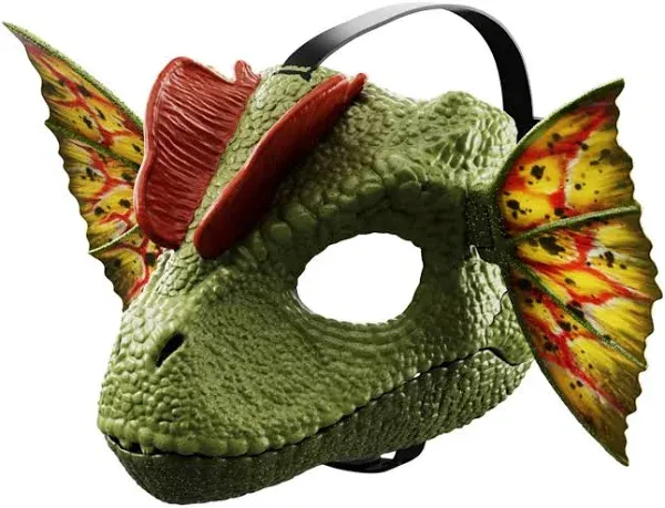 Jurassic World Dilophosaurus Mask with Venom Launchin Water Feature New