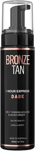 Bronze Tan Dark Self Tanner and Self Tanning Mousse For Fair to Medium Skin Tone