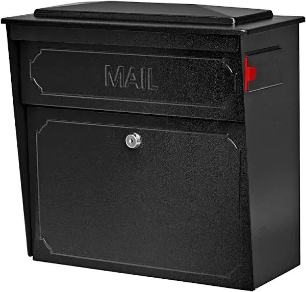 Mail Boss 7172 Townhouse Wall Mount Locking Mail Boss Black