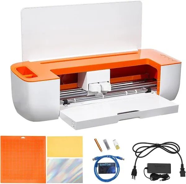 VEVOR Vinyl Cutter Machine 375mm Vinyl Printer Maximum Paper Feed 14 inch Plotter Printer with Adjustable Force and Speed Vinyl Cutting Machine