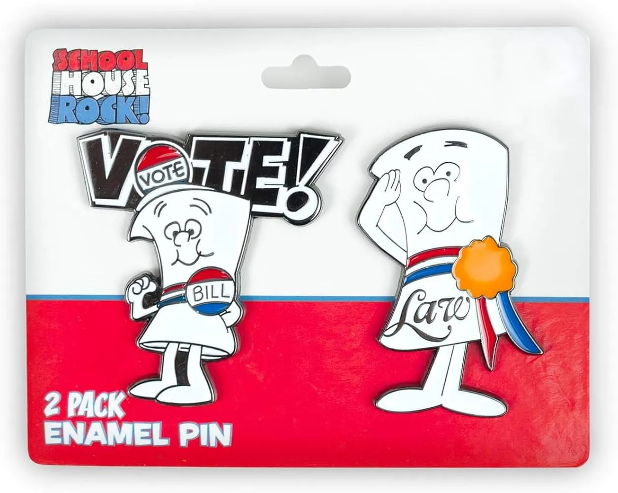 Schoolhouse Rock! I'm Just A Bill and Law Pin Set