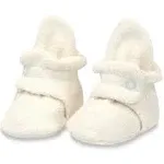 Zutano Cozie Fleece Gripper Baby Bootie - Cream