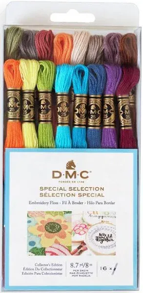 DMC Embroidery Floss Thread SPECIALTY, Collector&#039;s Tin, NEWEST COLORS, Coloris