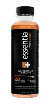 Essentia Hydroboost Enhanced Water Beverage Peach Mango 15.2 fl oz