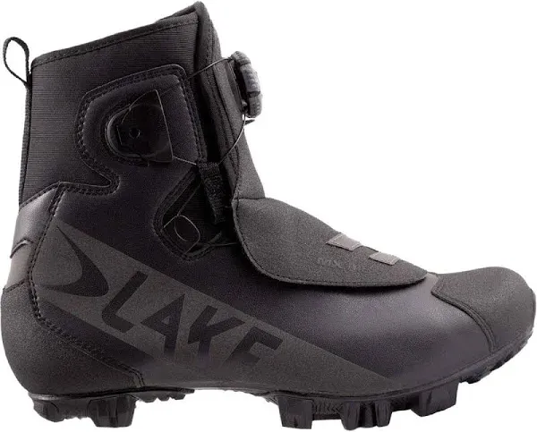 Lake Cycling Mx146-X Black/Black Reflective Shoes Size 44