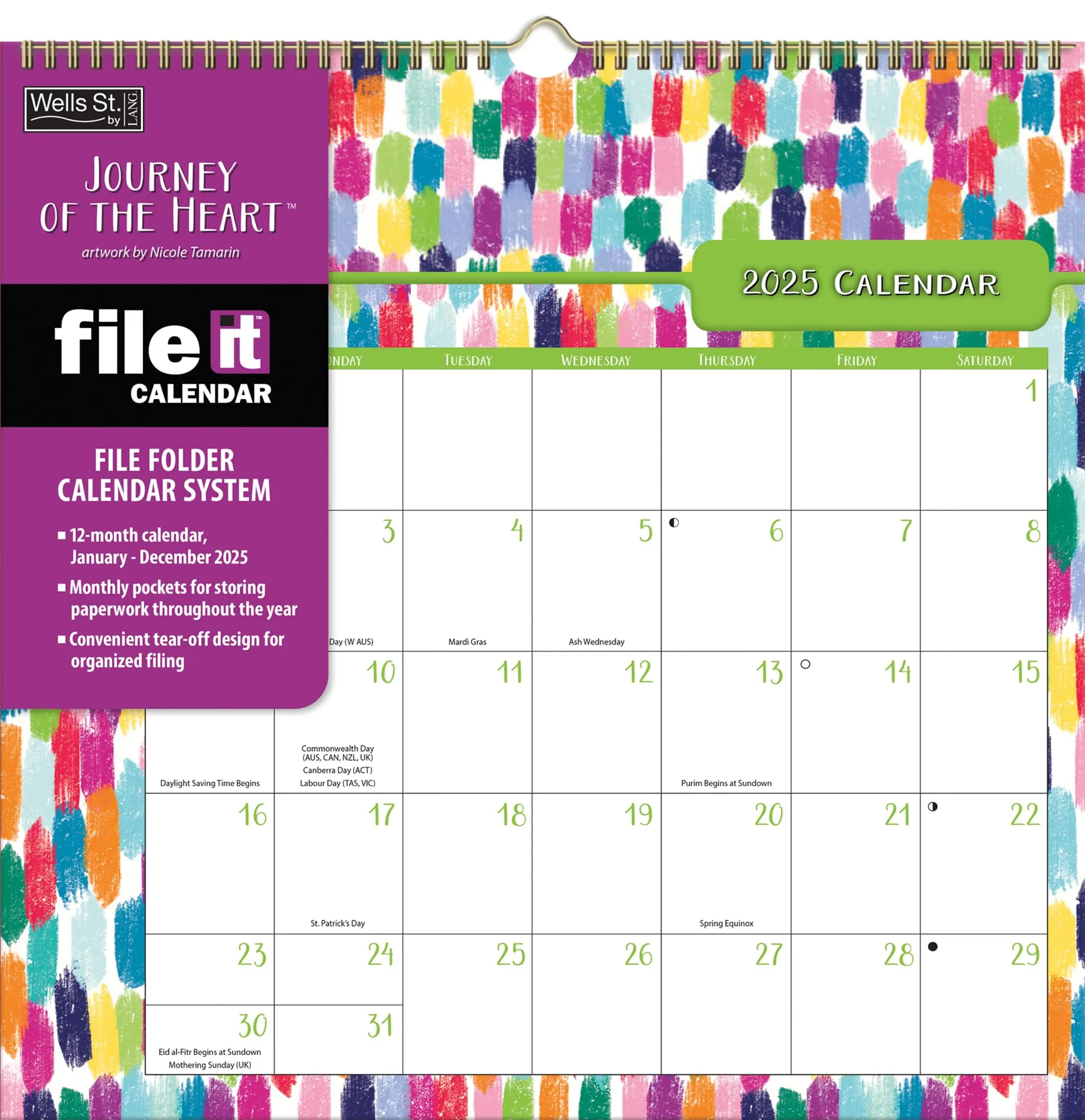 Wells Street by LANG Journey Of The Heart File-It Calendar