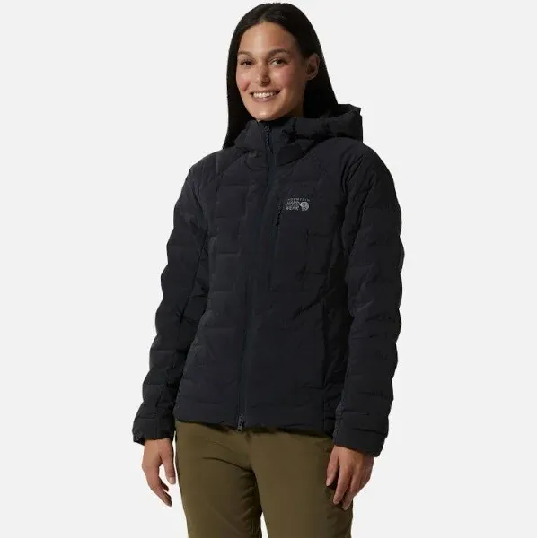 Mountain Hardwear StretchDown Hooded Jacket - Women's , Color: Jack Pine, Black, Dark Storm Heat',  Womens Clothing Size: Medium, Large, Extra Large, Small  , Includes Coupon Available    w/ Free Shipping   — 9 models