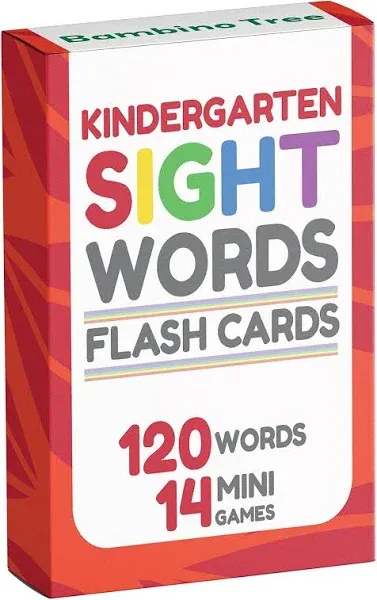 The Bambino Tree Sight Words Flash Cards