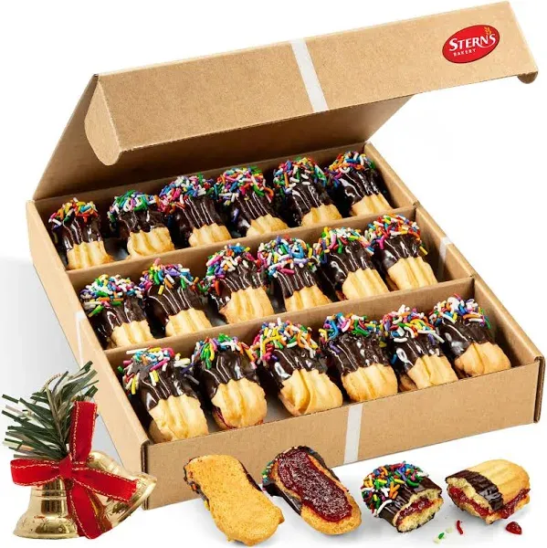 Italian Cookies Gift Basket | Chocolate Covered Cookies | 15 Cookies Individu...