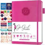 GoGirl Planner and Organizer for Women Compact Weekly Planner, Goals Journal & Agenda to Improve Time Management & Productivity (Hot Pink)