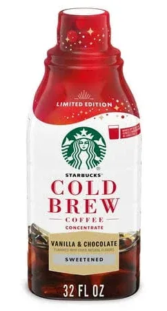 Starbucks Cold Brew Coffee Concentrate Irish Cream 32 fl oz