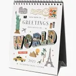 2025 Greetings from Around the World Desk Calendar