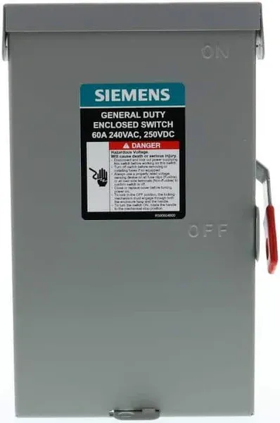 Siemens GF222NA General Duty Safety Switch