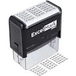 ExcelMark Custom Rubber Stamp Clean Easy Stamping Personalized SelfInking Stamp Extra Large