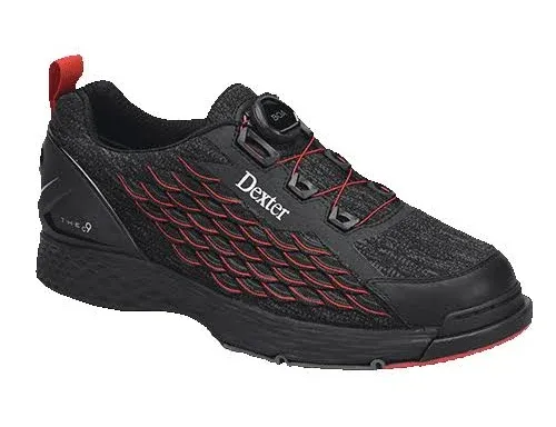  Men&#039;s Modern Bowling Shoes 9 Wide Black/Red