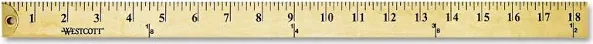 Westcott 36" Wood Yardstick with Metal Ends