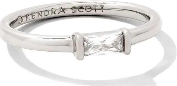 Kendra Scott Juliette Band Ring White Crystal