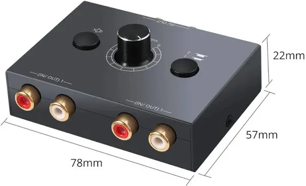 RCA Stereo Audio Bi-Directional Switcher