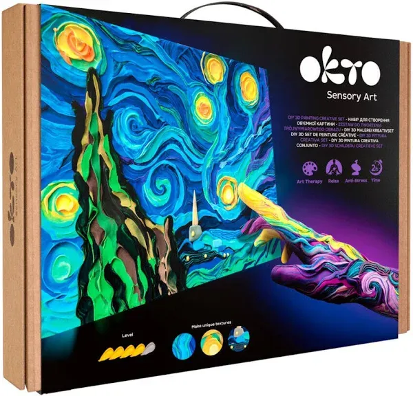 OKTO Sensory Art 3D Clay Koi Fish Painting Kit