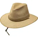 Henschel Men's Polycotton Packable Mesh Breezer Safari Hat, Earth