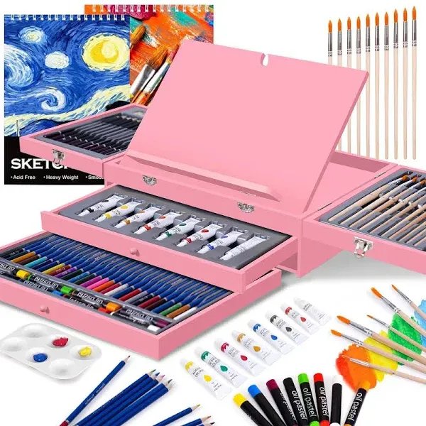 Color More Deluxe Wooden Art Supplies Art Kit