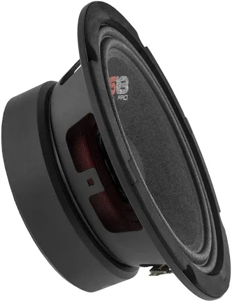 DS18 PRO-GM6 Loudspeaker - 6.5", Midrange, Black Steel Basket, 480W Max, 140W RMS, 8 Ohms - Premium Quality Mid Range Speakers Car Audio Door Speakers for Car or Truck Stereo Sound System (1 Speaker)