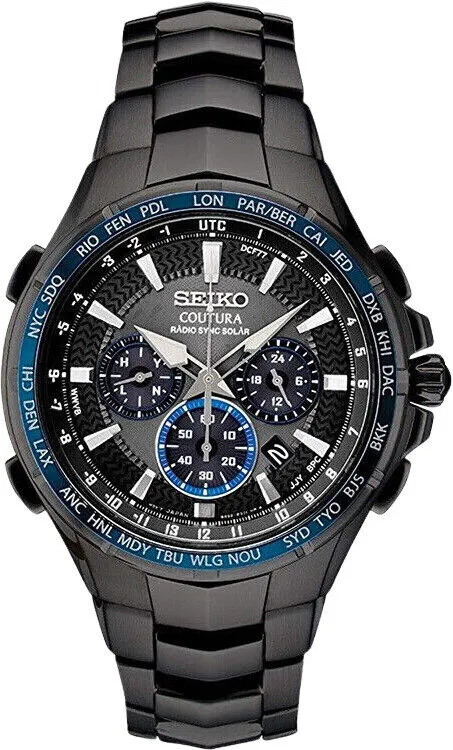 Seiko Men's Coutura Radio Sync Solar Watch