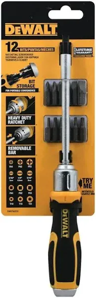 DeWalt Multi-Bit Ratcheting Screwdriver Set DWHT69233