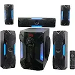 Rockville HTS56 1000W 5.1 Channel Home Theater System/Bluetooth/USB+8 Subwoofer