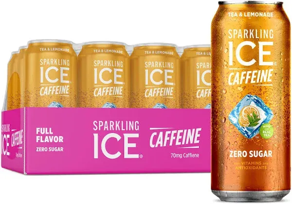 Sparkling Ice Caffeine Tea and Lemonade Sparkling Water