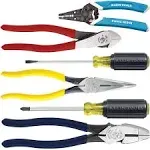 Klein Tools 80080 Hand Tool Kit includes 2 Screwdrivers, Made in USA, 3 Plier...