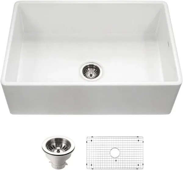 Houzer Platus 33" Farmhouse Single Bowl Kitchen Sink