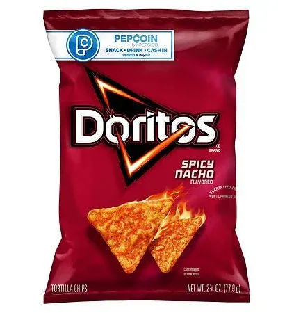 Doritos Spicy Nacho Flavored Party Size Tortilla Chips, 14.5 oz