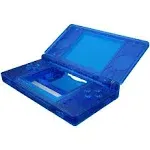 eXtremeRate Replacement Full Housing Shell & Buttons with Screen Lens for Nintendo DS Lite Ndsl - Clear Blue