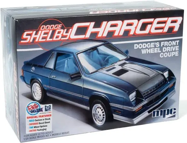 MPC Dodge Shelby Charger 1/25 Scale Model Kit