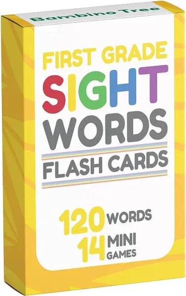 The Bambino Tree Sight Words Flash Cards