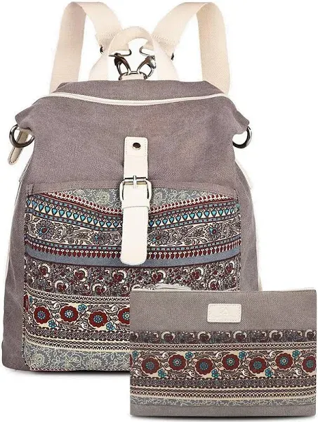 CAMTOP Women's Canvas Backpack Purse