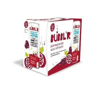 BUBBL'R Pomegranate Acai Refresh'r Antioxidant Sparkling Water