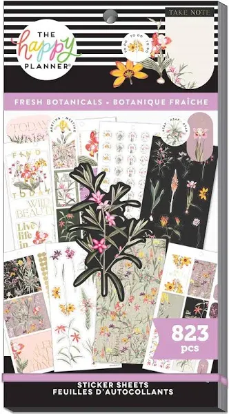 Me & My Big Ideas Happy Planner Sticker Value Pack Fresh Botanicals