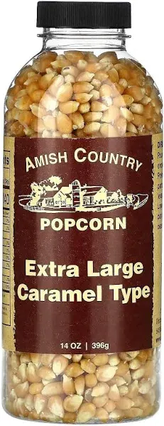 Amish Country Extra Large Caramel Type Popcorn 14 oz. Bottle