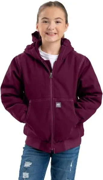 Berne Youth Highland Softstone Duck Hooded Jacket