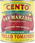 Cento Certified San Marzano Whole Peeled Plum Tomatoes, 28 Ounce , Pack of 6