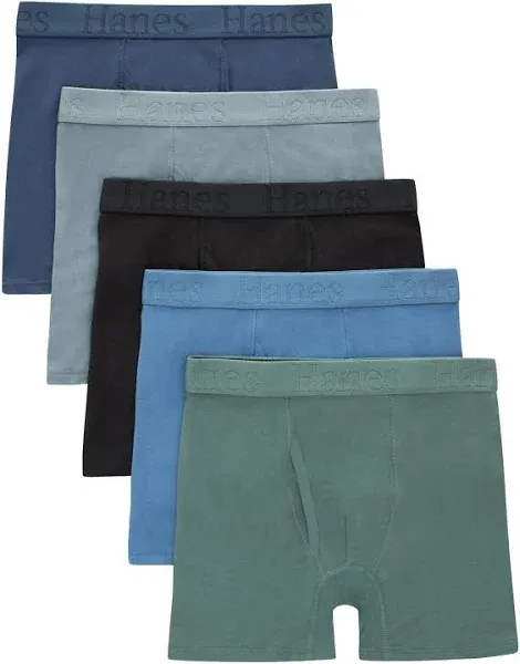 Hanes Boys' SuperSoft Boxer Briefs (5-Pack)